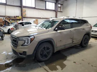 2023 GMC Terrain AT4 z VIN 3GKALYEG5PL129241, wystawiony jako Copart lot #87221174 z przebiegiem 73 293 mil mil oraz Szkoda całkowita • Salvage title. Historia ofert i sprzedaży dostępna na DreamBid. Obrazek 1.