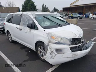 2012 Toyota Sienna with VIN 5TDZK3DCXCS271365, listed as a IAAI auction lot 38121628 with 101,756 mi miles and . Bid and sale history available at DreamBid. Image 1.