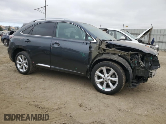 2011 Lexus RX 350 with VIN 2T2BK1BA0BC105320, listed as a Copart auction lot 60102895 with 163,008 mi miles and Salvage title. Bid and sale history available at DreamBid. Image 4.