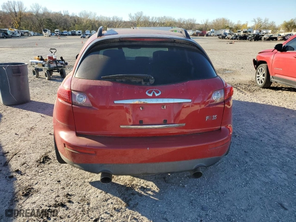 2003 Infiniti FX35 w/Options with VIN JNRAS08W03X203683, listed as a Copart auction lot 80048674 with 0 mi miles and Clean Title. Bid and sale history available at carsss.com. Image 6.