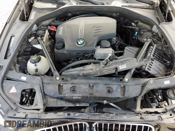 2015 BMW 5 Series 528i with VIN WBA5A5C59FD520199, listed as a Copart auction lot 59214725 with 116,914 mi miles and Salvage title. Bid and sale history available at DreamBid. Image 11.