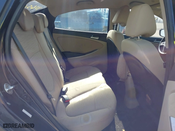 2017 Hyundai Accent SE with VIN KMHCT4AE1HU386384, listed as a IAAI auction lot 41656299 with 121,336 mi miles. Bid and sale history available at carsss.com. Image 8.