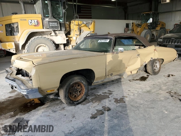 1973 Chevrolet Caprice z VIN 1N67R3S148043, wystawiony jako Copart lot #84374964 z przebiegiem 23 308 mil mil oraz Szkoda całkowita • Salvage title. Historia ofert i sprzedaży dostępna na DreamBid. Obrazek 1.