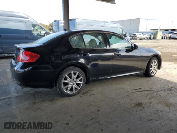 2010 Infiniti G37 x with VIN JN1CV6AR6AM460873, listed as a Copart auction lot 51182505 with 76,578 mi miles and Salvage Title. Bid and sale history available at DreamBid. Image 3.