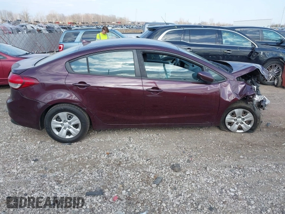 2017 Kia Forte LX with VIN 3KPFK4A75HE106261, listed as a IAAI auction lot 41830740 with 133,153 mi miles. Bid and sale history available at carsss.com. Image 13.