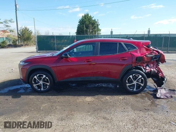 2024 Chevrolet Trax 1RS with VIN KL77LGE20RC226122, listed as a IAAI auction lot 41915416 with 20,124 mi miles. Bid and sale history available at carsss.com. Image 14.