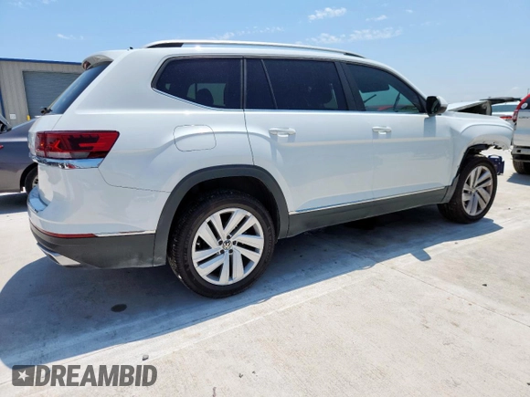 2021 Volkswagen Atlas SEL with VIN 1V2ER2CA5MC523416, listed as a Copart auction lot 59365685 with 80,297 mi miles and Salvage title. Bid and sale history available at DreamBid. Image 3.