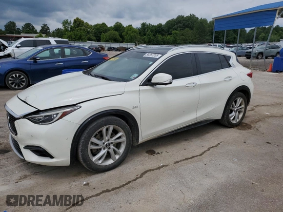 2019 Infiniti QX30 Luxe z VIN SJKCH5CP9KA009964, wystawiony jako Copart lot #58867205 z przebiegiem 96 298 mil mil oraz Szkoda całkowita • Salvage title. Historia ofert i sprzedaży dostępna na DreamBid. Obrazek 1.