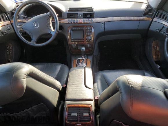 2002 Mercedes-Benz S-Class 5.0L with VIN WDBNG75J62A260782, listed as a Copart auction lot 46911845 with 226,052 mi miles and Salvage Title. Bid and sale history available at carsss.com. Image 8.
