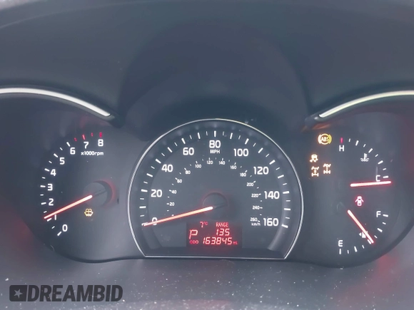 2015 Kia Sorento LX with VIN 5XYKTDA76FG648237, listed as a IAAI auction lot 41717261 with 163,845 mi miles. Bid and sale history available at carsss.com. Image 7.