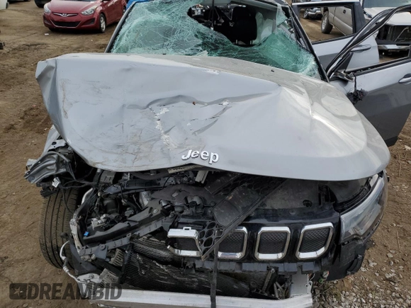 2022 Jeep Compass Limited with VIN 3C4NJDCB4NT113810, listed as a Copart auction lot 54395785 with 38,871 mi miles and Non repairable. Bid and sale history available at DreamBid. Image 11.