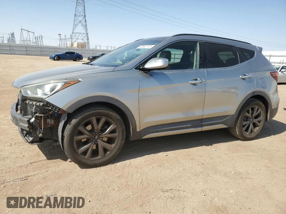 2017 Hyundai Santa Fe Ultimate with VIN 5XYZW4LA9HG458319, listed as a Copart auction lot 62652175 with 128,700 mi miles and Salvage title. Bid and sale history available at DreamBid. Image 1.