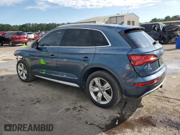 2018 Audi Q5 Premium Plus with VIN WA1BNAFY6J2075556, listed as a Copart auction lot 58167095 with 42,182 mi miles and Salvage title. Bid and sale history available at DreamBid. Image 2.
