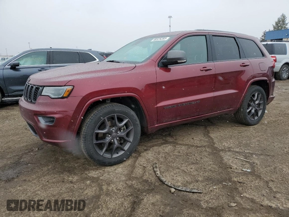 2021 Jeep Grand Cherokee Limited X with VIN 1C4RJFBG5MC801352, listed as a Copart auction lot 48325285 with 34,435 mi miles and Clean title. Bid and sale history available at DreamBid. Image 1.