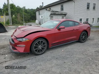 2020 Ford Mustang EcoBoost with VIN 1FA6P8TH5L5129757, listed as a Copart auction lot 62587375 with 35,272 mi miles and Salvage title. Bid and sale history available at DreamBid. Image 1.
