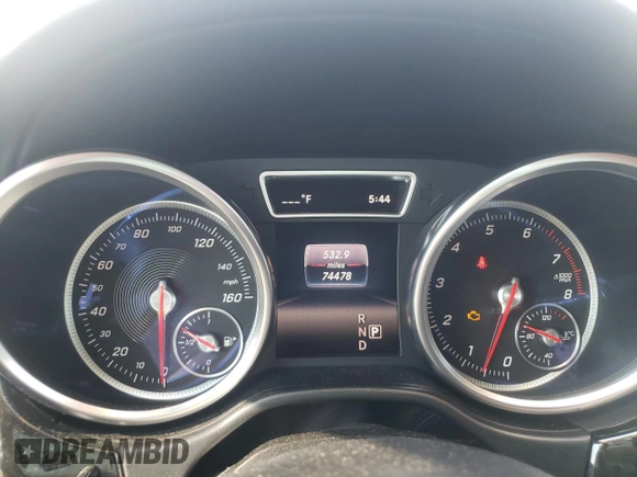 2017 Mercedes-Benz GLS 450 with VIN 4JGDF6EE4HA743351, listed as a Copart auction lot 66162194 with 74,478 mi miles and Salvage Title. Bid and sale history available at DreamBid. Image 9.