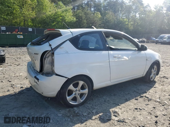 2008 Hyundai Accent SE z VIN KMHCN36C48U056976, wystawiony jako Copart lot #54720645 z przebiegiem 203 148 mil mil oraz Szkoda całkowita • Salvage title. Historia ofert i sprzedaży dostępna na DreamBid. Obrazek 3.