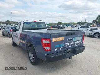 2022 Ford F-150 XL with VIN 1FTMF1CB5NKE95567, listed as a IAAI auction lot 41561435 with 54,497 mi miles. Bid and sale history available at carsss.com. Image 3.