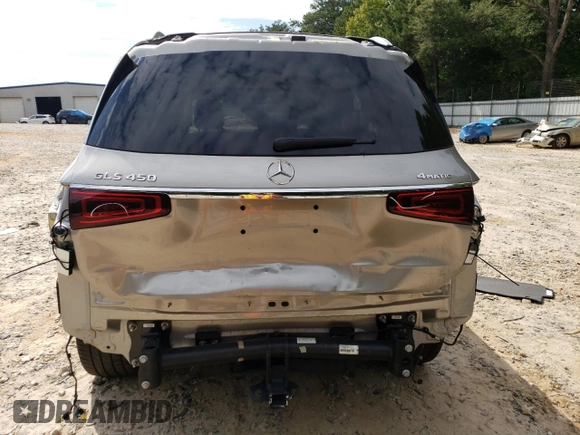 2022 Mercedes-Benz GLS with VIN 4JGFF5KE0NA677903, listed as a Copart auction lot 66159503 with 24,669 mi miles. Bid and sale history available at carsss.com. Image 6.