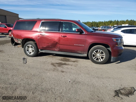 2017 Chevrolet Suburban LT with VIN 1GNSCHKC9HR160365, listed as a Copart auction lot 88454745 with 166,293 mi miles and Salvage Title. Bid and sale history available at carsss.com. Image 4.