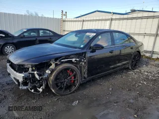 2024 Audi S8 with VIN WAULSAF82RN011184, listed as a Copart auction lot 82095514 with 449 mi miles and Salvage Title. Bid and sale history available at DreamBid. Image 1.