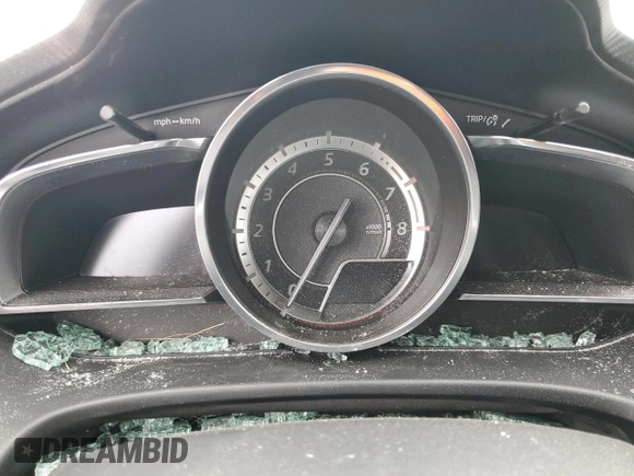 2016 Mazda 3 S Touring with VIN JM1BM1M3XG1299797, listed as a Copart auction lot 54344485 with Not provided miles and Salvage title. Bid and sale history available at DreamBid. Image 9.