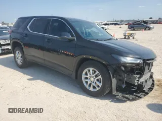 2022 Chevrolet Traverse LS with VIN 1GNERFKW1NJ101766, listed as a Copart auction lot 68106834 with 15,594 mi miles and Salvage Title. Bid and sale history available at carsss.com. Image 4.