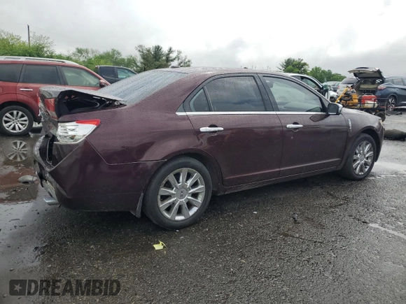 2011 Lincoln MKZ with VIN 3LNHL2JC0BR764654, listed as a Copart auction lot 57295725 with 141,056 mi miles and Salvage title. Bid and sale history available at DreamBid. Image 3.