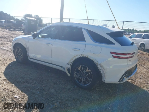 2023 Genesis GV70 2.5T with VIN KMUMADTB7PU120364, listed as a IAAI auction lot 42186139 with 24,686 mi miles and . Bid and sale history available at DreamBid. Image 3.