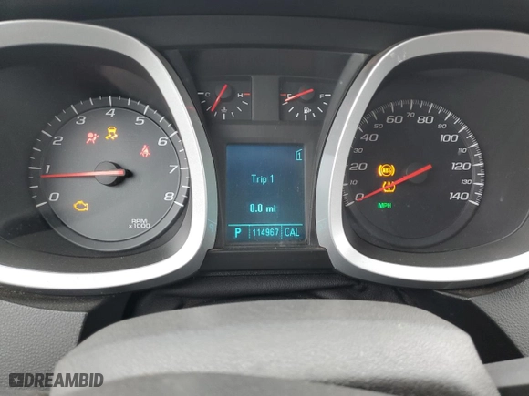 2010 Chevrolet Equinox LT w/1LT with VIN 2CNALDEWXA6205376, listed as a Copart auction lot 51132655 with 114,967 mi miles and Salvage Title. Bid and sale history available at carsss.com. Image 9.