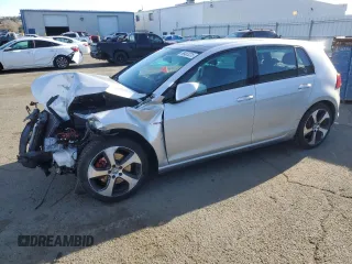 2015 Volkswagen GTI SE with VIN 3VW4T7AU5FM072138, listed as a Copart auction lot 88483235 with 77,522 mi miles and Salvage Title. Bid and sale history available at DreamBid. Image 1.
