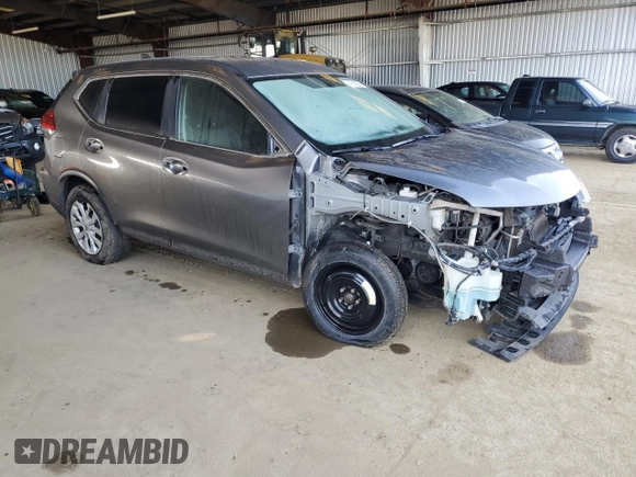 2017 Nissan Rogue SV with VIN KNMAT2MT8HP542591, listed as a Copart auction lot 45990045 with 129,979 mi miles and Salvage Title. Bid and sale history available at carsss.com. Image 4.