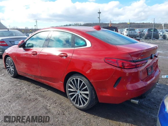 2020 BMW 2 Series 228i xDrive with VIN WBA73AK05L7F66529, listed as a IAAI auction lot 41575774 with 53,647 mi miles. Bid and sale history available at carsss.com. Image 3.