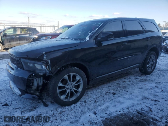 2019 Dodge Durango GT Plus with VIN 1C4RDJDG5KC722543, listed as a Copart auction lot 41857875 with 115,133 mi miles and Salvage Title. Bid and sale history available at carsss.com. Image 1.