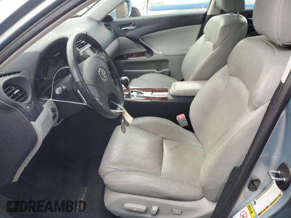 2006 Lexus IS 250 Manual with VIN JTHBK262862020029, listed as a Copart auction lot 52809295 with 72,654 mi miles and Salvage Title. Bid and sale history available at carsss.com. Image 7.