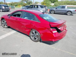 2023 Hyundai Elantra Limited with VIN KMHLP4AG7PU496943, listed as a IAAI auction lot 41539814 with 11,057 mi miles. Bid and sale history available at carsss.com. Image 3.