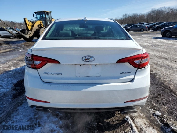 2016 Hyundai Sonata 2.4L Sport with VIN 5NPE34AF5GH380408, listed as a Copart auction lot 45174545 with 76,732 mi miles and Salvage Title. Bid and sale history available at carsss.com. Image 6.