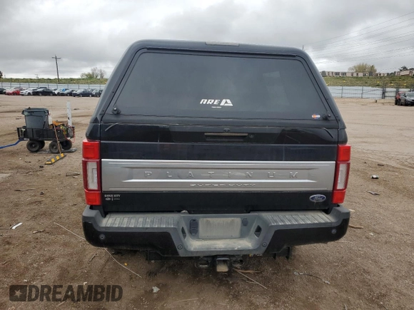 2020 Ford F-250 XL with VIN 1FT8W2BT7LEE77472, listed as a Copart auction lot 55631295 with 82,010 mi miles and Salvage title. Bid and sale history available at DreamBid. Image 6.