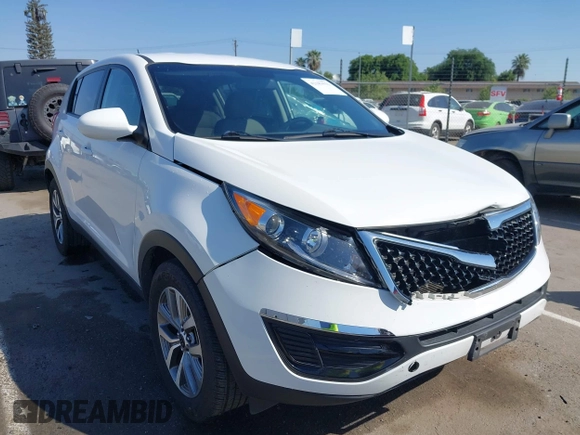 2015 Kia Sportage LX with VIN KNDPB3AC9F7715443, listed as a IAAI auction lot 42183933 with 115,211 mi miles and . Bid and sale history available at carsss.com. Image 1.