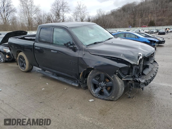 2017 Ram 1500 Express with VIN 1C6RR7FG5HS858128, listed as a Copart auction lot 46608235 with 60,577 mi miles and Salvage Title. Bid and sale history available at carsss.com. Image 4.