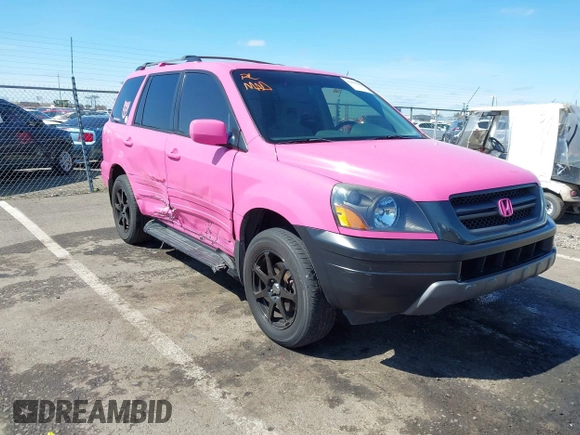 2003 Honda Pilot EX with VIN 2HKYF18433H612070, listed as a IAAI auction lot 41852286 with 242,891 mi miles and . Bid and sale history available at DreamBid. Image 1.