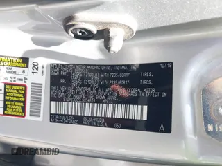 2020 Toyota Sienna XLE Auto Access Seat with VIN 5TDYZ3DC5LS054619, listed as a IAAI auction lot 42266295 with 94,703 mi miles and . Bid and sale history available at DreamBid. Image 9.