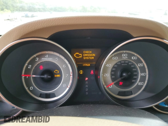 2013 Acura MDX Tech Pkg with VIN 2HNYD2H32DH522707, listed as a Copart auction lot 73629934 with 177,524 mi miles and Salvage Title. Bid and sale history available at carsss.com. Image 9.