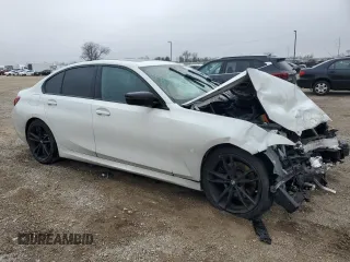 2022 BMW 3 Series 330i with VIN 3MW5R1J03N8C33896, listed as a Copart auction lot 42611745 with 0 mi miles and Salvage Title. Bid and sale history available at carsss.com. Image 4.