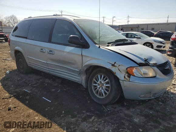 2002 Chrysler Town & Country Limited with VIN 2C8GP64L22R626979, listed as a Copart auction lot 49337495 with 203,885 mi miles and Salvage Title. Bid and sale history available at carsss.com. Image 4.