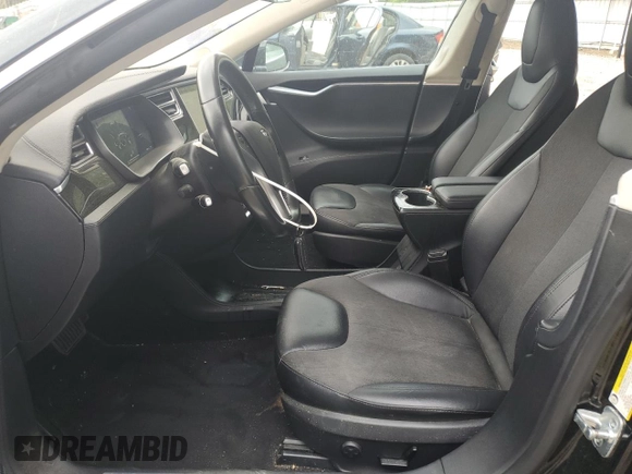 2015 Tesla Model S 85D with VIN 5YJSA1E20FF101913, listed as a Copart auction lot 49706935 with 109,515 mi miles and Salvage Title. Bid and sale history available at carsss.com. Image 7.
