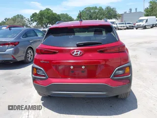 2021 Hyundai Kona SEL with VIN KM8K22AA8MU601480, listed as a IAAI auction lot 39589701 with 55,876 mi miles and . Bid and sale history available at carsss.com. Image 16.