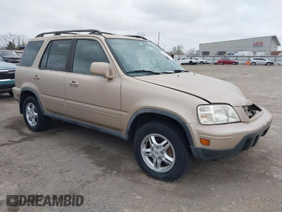 2001 Honda CR-V SE with VIN JHLRD187X1S005637, listed as a IAAI auction lot 41838916 with 153,388 mi miles. Bid and sale history available at carsss.com. Image 1.