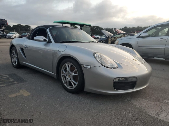 2006 Porsche Boxster with VIN WP0CA29806S710172, listed as a Copart auction lot 75426514 with 0 mi miles and Salvage Title. Bid and sale history available at carsss.com. Image 4.