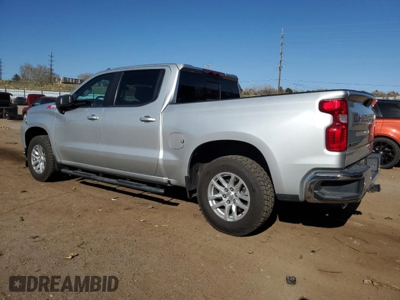 2020 Chevrolet Silverado 1500 LT with VIN 3GCUYDED8LG420960, listed as a Copart auction lot 52071615 with 74,568 mi miles and Salvage Title. Bid and sale history available at DreamBid. Image 2.